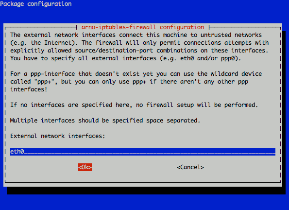 arno-iptables-firewall external interface definition